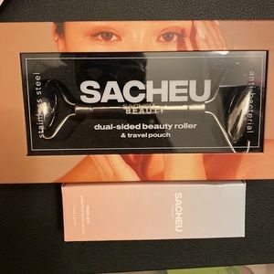 Skincare bundle: Facial Roller Stainless Steel and Tick Lipids Serum (bySacheau)